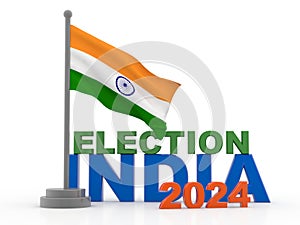 General Election of India Concept Background. vote for India, election concept