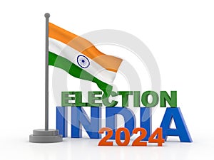 General Election of India Concept Background. vote for India, election concept