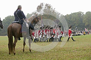General George Washington salutes British column