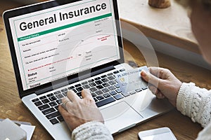 General Insurance Rebate Form Information COncept