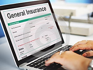 General Insurance Rebate Form Information COncept photo