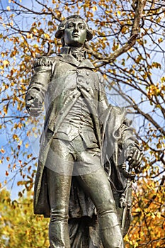 General Lafayette Statue Lafayette Park Autumn Washington DC