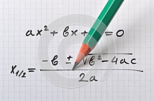 General quadratic equation photo