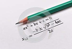 General quadratic equation photo