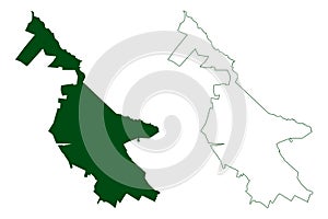 General Simon Bolivar municipality Estado Libre y Soberano de Durango, Mexico, United Mexican States map vector illustration, photo