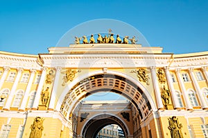 General Staff Building at Palace Square in Saint Petersburg, Russia