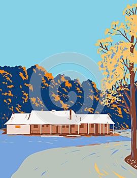 General Store During Fall in Virginia WPA Poster Art