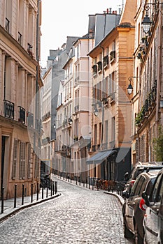 General street view from Paris, the French capital