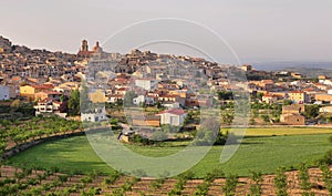 General view of Calaceite, Teruel, Spain