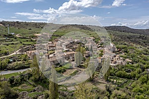 General view of Carabias, in the province of Guadalajara, Spain