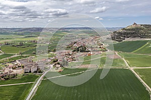 General view of Castrojeriz province of Burgos, Spain