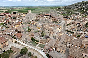 General view of Castrojeriz province of Burgos, Spain