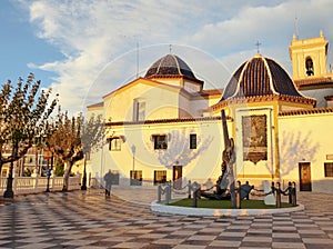 General view of the church of Benidorm Spain