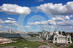 General view of the city of Kazan from the observation deck. Russia