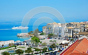 General view of corfu, greece