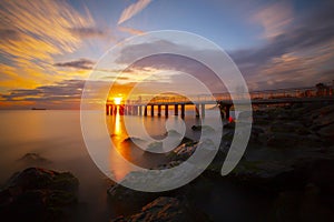 Florya , istanbul / Long exposure amd pier photo