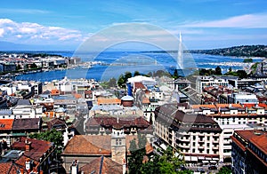 General view of Geneva, in Switzerland