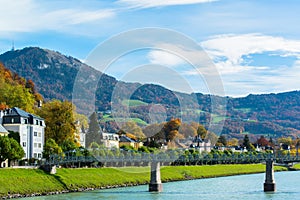 General view of the historical center of Salzburg