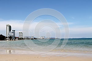 General view of Hua Hin beach
