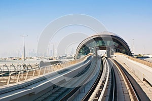 General view of the metro Dubai