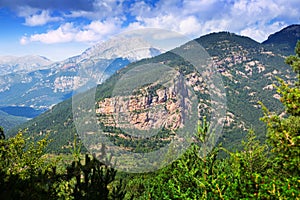 General view of mountains landscape photo