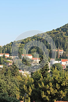 General view of the resort of Lapad Peninsula Croatia