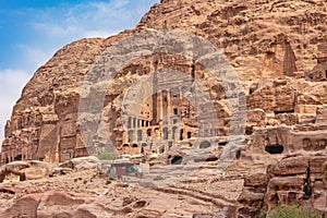 General view of the Royal Palace in Petra. Jordan