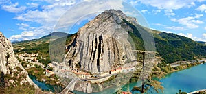 General view of Sisteron in Provence, France, Europe