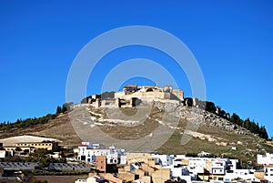 View of the castle and town, Estepa, Spain. photo