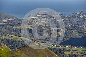 General view of the town Ribadesella in Spain photo