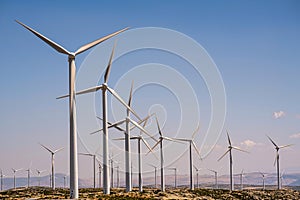 general view of windfarm in spain