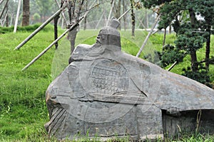 General Xin Qiji-Cast iron statue