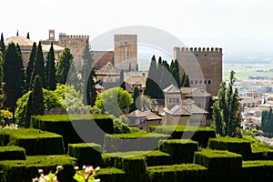 Generalife Garden in the Alhambra - Granada - Spain