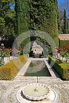 Generalife gardens, Alhambra Palace.