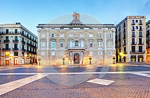 Generalitat of Catalonia Palace in Barcelona, Sant Jaume square photo