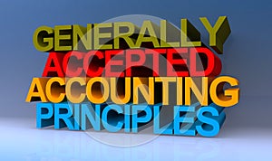 Generally accepted accounting principles on blue