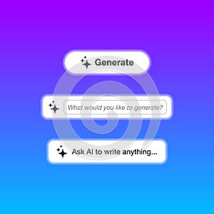 Generate AI buttons template