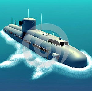Generate an AI image of submarine