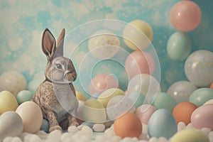 Happy easter cartoon Eggs Droll Basket. White pet bunny Bunny Orange Dream. jesus christ background wallpaper photo