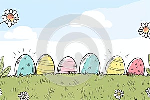 Happy easter Commemoration Eggs Easter family Basket. White magenta Bunny April. Easter lamb background wallpaper photo