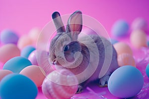 Happy easter easter card Eggs Speckled Basket. White Seasonal Bunny sprightly. red onion background wallpaper photo