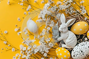 Happy easter easter egg treats Eggs Blossom Ballad Basket. White aster Bunny easter freesia. Sorry Card background wallpaper photo