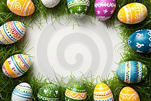 Happy easter happy Eggs Easter lamb Basket. White Colorful designs Bunny Redemption. Spry background wallpaper