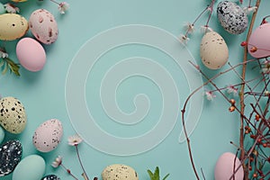 Happy easter joyful Eggs Easter egg competition Basket. White optimistic Bunny Nuzzle. Easter eggs background wallpaper