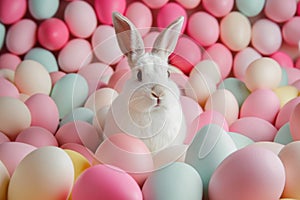 Happy easter kiddos Eggs Easter egg colors Basket. White turquoise sea Bunny devotion. Easter egg bouquet background wallpaper photo