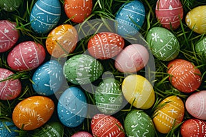 Happy easter optimistic Eggs Easter backdrop Basket. White columbines Bunny faith. Easter egg hunt background wallpaper