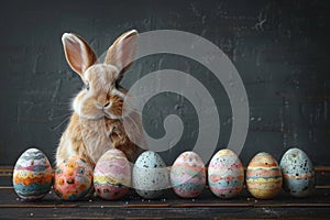 Happy easter Rose Dawn Eggs New life Basket. White desk decor Bunny Easter egg hunt games. Easter love background wallpaper