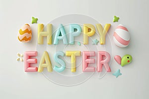 Happy easter spring cleaning Eggs Blossom Bliss Basket. White serene Bunny lighting. bunny dance background wallpaper