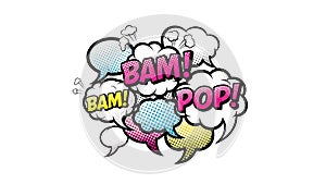 BAM! POP! Comic Book Sound Effect Bubbles