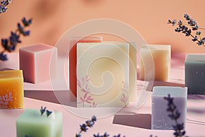 plant based natural soaps collection mockup